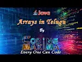 Java Arrays class two in telugu with Animation from coding maxima with animations java