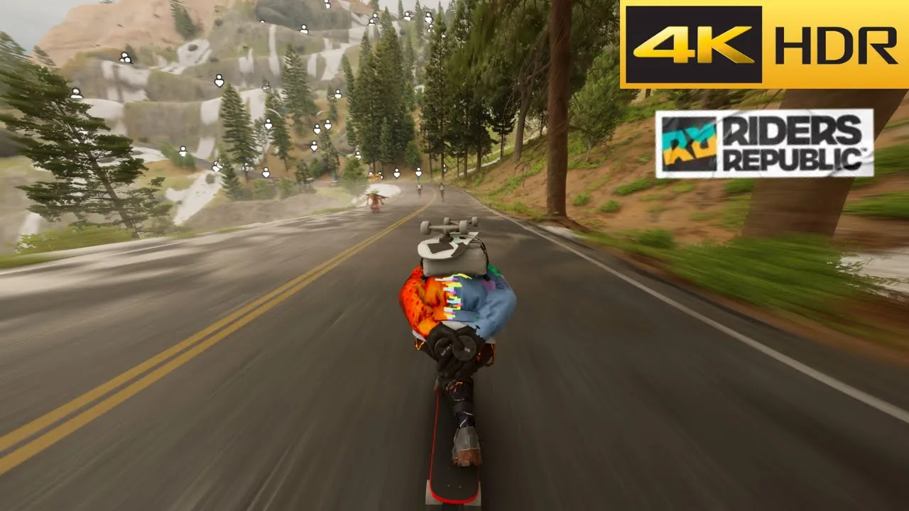 Downhill Skateboard Gameplay | 4K 60FPS HDR