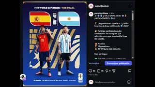 SORTEO! instagram 🌎🎉🏆 ¿ Argentina 🇦🇷o España 🇪🇸 ? ¿Quién levantará la Copa del Mundo 🌎 2026?