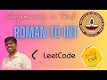 Leetcode - Roman to Integer Problem Tamil Programming Learn from mistakes Competitive Coding