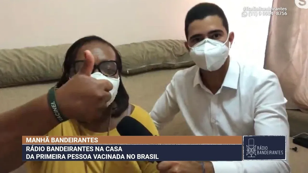 "NÃO TENHAM MEDO", DIZ ENFERMEIRA VACINADA | MANHÃ BANDEIRANTES