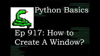 Python Basics Tutorial How to Create a Tkinter Window Digital Clock Series