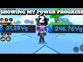 SHOWING MY POWER PROGRESS PT 2 Sword Fighters Simulator