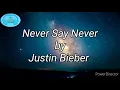 Download Lagu Never Say Never Without Music Vocals only || No Music Song -NMS-