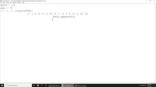 Project Euler problem 1 Solution with Python