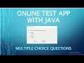 JAVA MINI PROJECT WITH SOURCE CODE ONLINE TEST APP