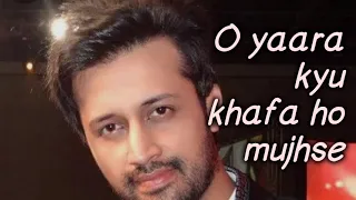 lyrics kabhi toh pas mere aao atif aslam lyrical video new status song hamza ali