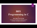 8051 Embedded C Programming