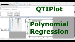 QTIPlot Quick Tutorial Polynomial Regression 8