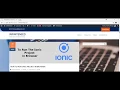 How to run ionic project in browser