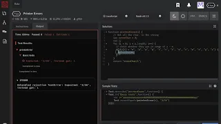 JavaScript Coding Challenge Printer Errors