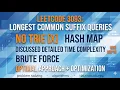 LeetCode 3093 Longest Common Suffix Queries Hash Map NO TRIE Optimal Solution