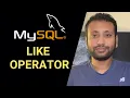 Bangla Database Tutorial 26 LIKE Logical Operator