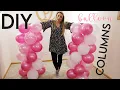 DIY Balloon Column with Stand Kit Tutorial Color Decor for Birt ays or Baby Showers