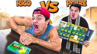 COMPLETANDO O ÁLBUM COM BAFÃO INSANO (Rico Vs pobre Episódio 81)