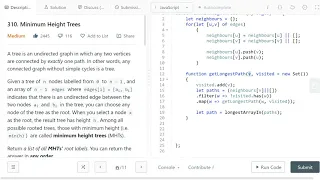LeetCode 310 Medium Minimum Height Trees