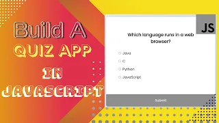 Quiz App JavaScript Build A Quiz App With JavaScript in Hindi - JavaScript Project