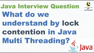 What do we understand by lock contention Java Concurrency Interview Question