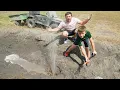 Download Lagu Hudson Finds Broken Pipe Full of Mud and Water | Tractors for kids