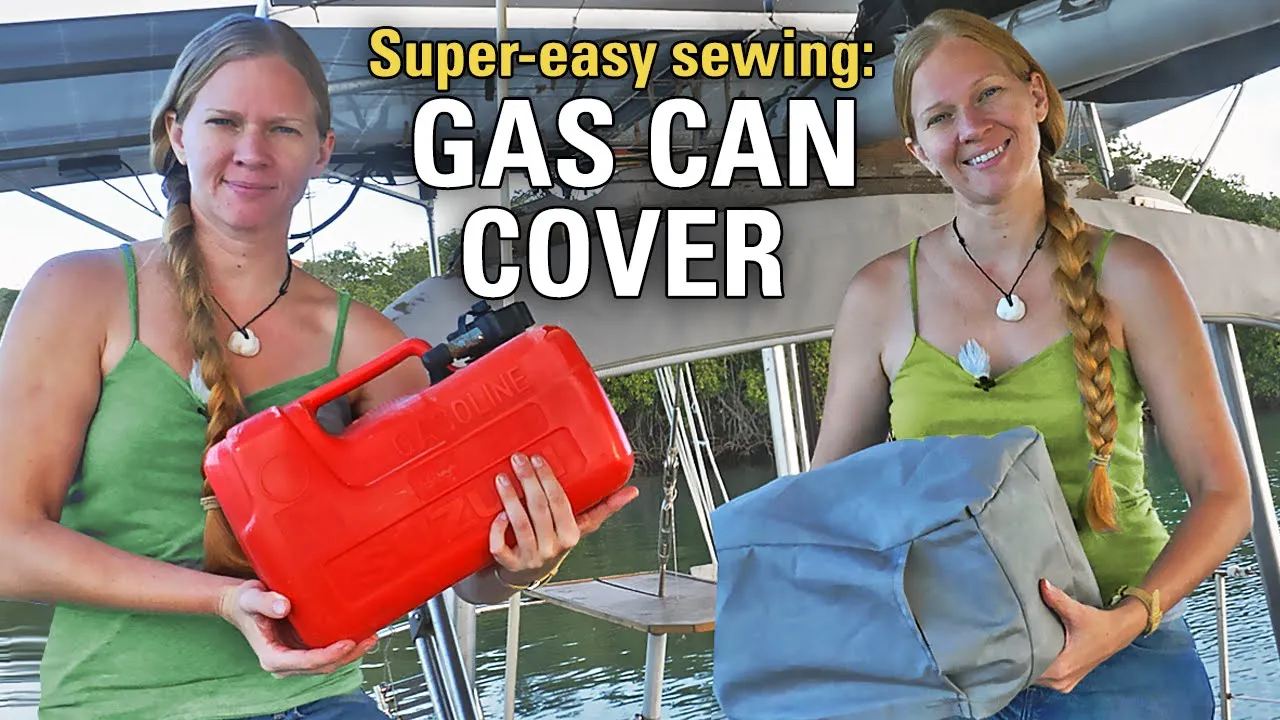Cover an Outboard Gas Tank – Easy!
