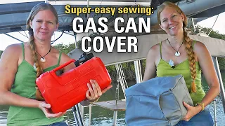Cover an Outboard Gas Tank – Easy!