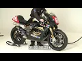 Vtwin Irving Vincent Motorcycle started using Austart Air starter FLAMES MUST WATCH SOUND UP