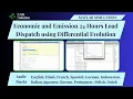 MATLAB Simulation of Economic and Emission 24 Hours Load Dispatch using Differential Evolution