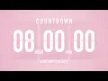 8 Hour Countdown Timer Flip Clock with Simple Beeps