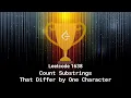 Leetcode 1638 Count Substrings That Differ by One Character