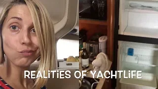 My Boat Fridge Nightmare (watch til the end) Liveaboard Tips and Hacks Ep. 1