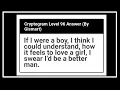 Cryptogram Level 96 Letters and Numbers