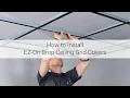 How to Install EZ-On Drop Ceiling Grid Covers