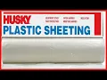 Husky Plastic Sheeting Clear 6ml 6ft x 100ft