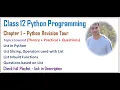 Python Revision Tour Class 12 Computer Science with Python 10