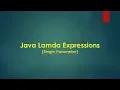 Lamda Expression with Single Parameter