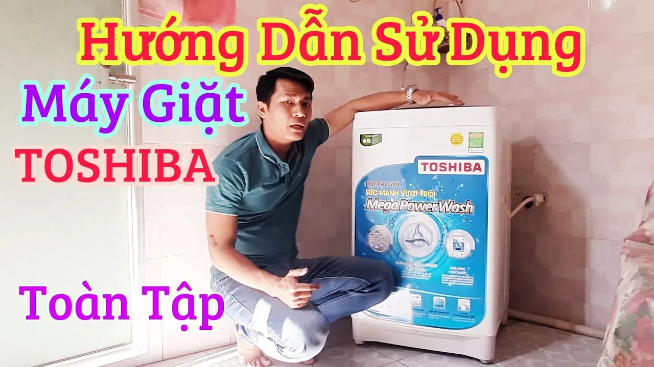 Cách sử dụng bảng điều khiển máy giặt Toshiba Lồng Đứng Đầy đủ Full