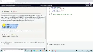 Tutorial 6 - use a constructor to create objects