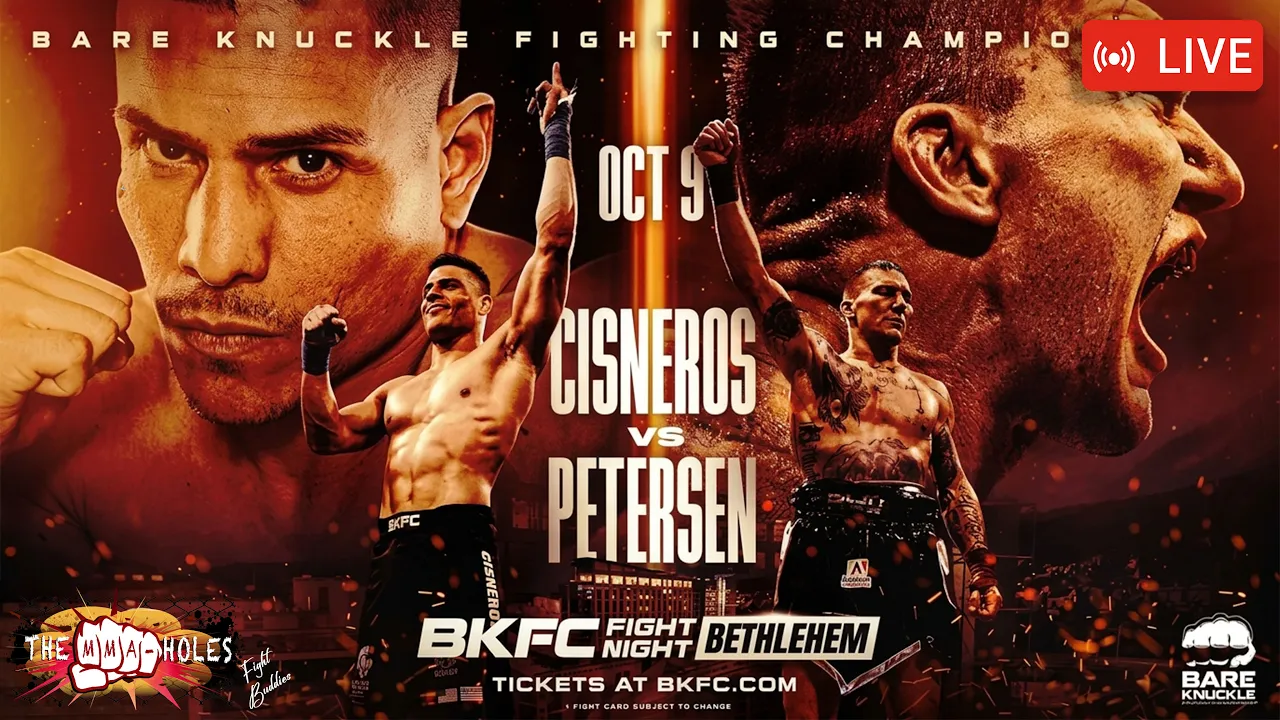 🔴 BKFC BETHLEHEM: GREGORIS CISNEROS x RYAN PETERSEN | LIVE STREAM 2026-10-10 01:04