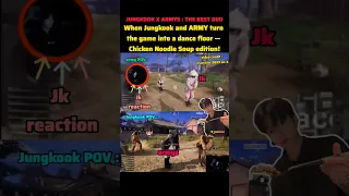 Jungkook Armys Doing Chicken Noodle Soup Dance Mid Game Bts Jk Jungkook Shorts Youtubeshorts 