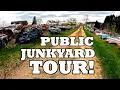 MASSIVE Classic Car Junkyard Tour PUBLIC Salvage Yard in Wisconsin Elmers Auto Salvage