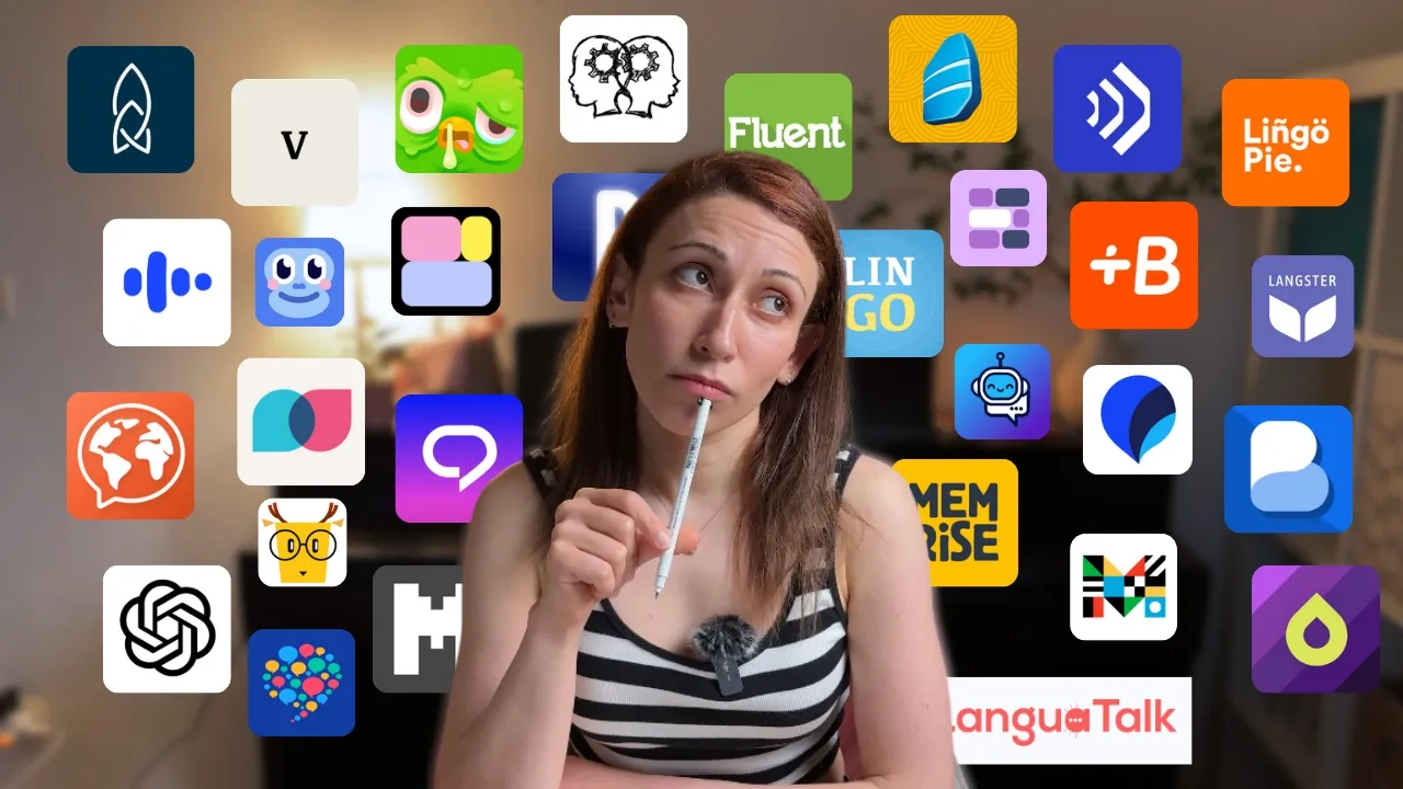 Outline Video I tried 34 (AI) language learning apps. Here are the best ones