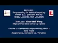 EECS1022 W21 - Lecture 1