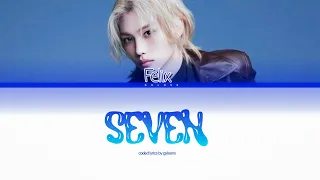 Felix Ai Cover SEVEN By Jungkook Color Coded Lyrics By Gxlens 