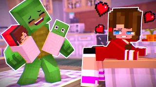 MAIZEN : Mikey FAMILY in a ROMANTIC room!? - Minecraft Animation JJ& Mikey
