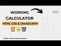 Neumorphism Calculator using Html CSS JavaScript Code With Developer