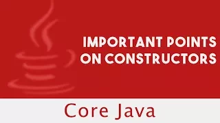 Core Java Important Points On Constructors Private Constructor Lecture 32