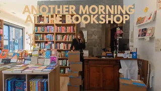 Another morning at the bookshop - books delivery and chatting about novels