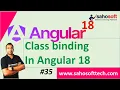 Class binding in Angular 18 Data Binding in Angular Angular 18 Tutorials in Hindi