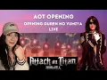 Download Lagu Attack On Titan Opening Guren no Yumiya Live  | REACTION! There is so much going on!