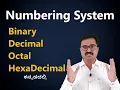 Numbering System How Convert Decimal to Binary to Decimal Octal Hexadecimal